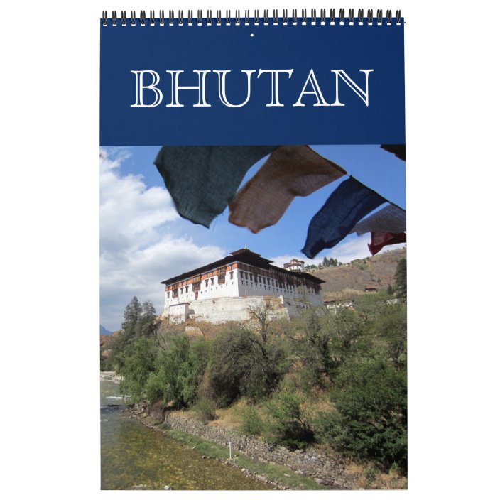 bhutan photography calendar Zazzle.co.uk