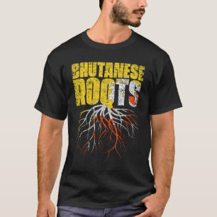 Bhutanese Roots Bhutan Heritage Flag T-Shirt