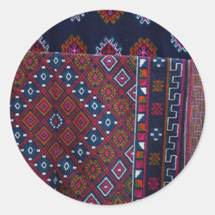 Bhutanese Rugs Classic Round Sticker