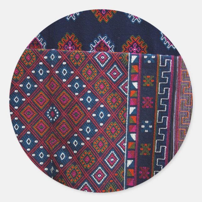 Bhutanese Rugs Classic Round Sticker (Front)