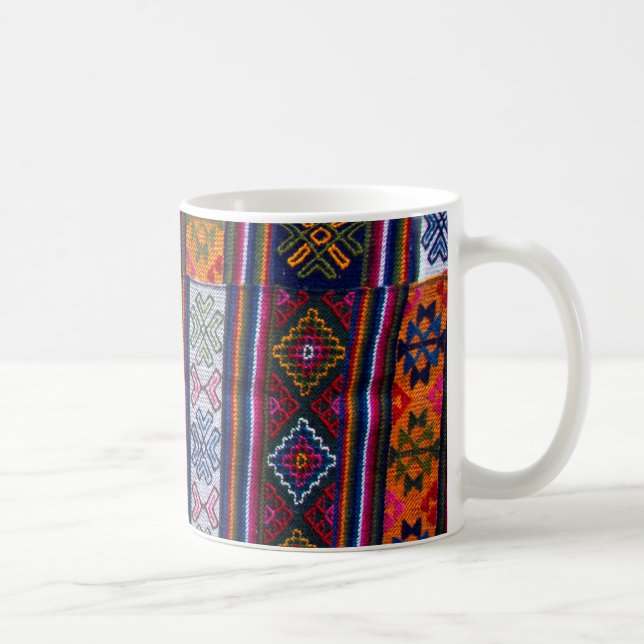 Bhutanese Textile Coffee Mug (Right)