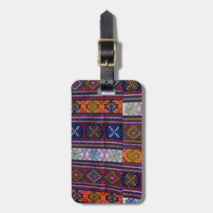 Bhutanese Textile Luggage Tag