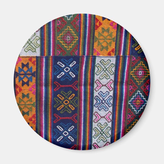 Bhutanese Textile Magnet (Front)
