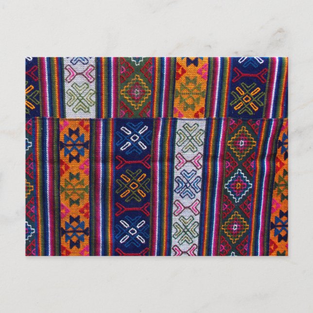 Bhutanese Textile Postcard (Front)
