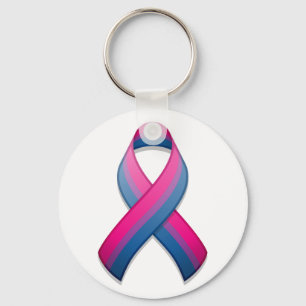 Bi Awareness Ribbon Keychain
