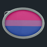 Bi Belt Oval Belt Buckle<br><div class="desc">Bi flag belt buckle! WEAR IT PROUD!!</div>