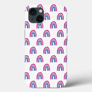 Bi Bisexual Pride Painted Crayon Rainbow iPhone 13 Case
