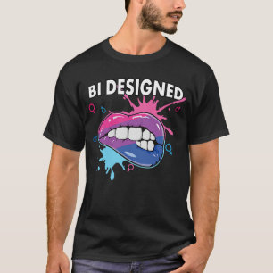 Bi Designed Bisexual Rainbow Pride March Bisexuali T-Shirt