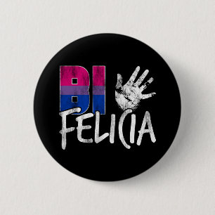 Bi Felicia Funny Bisexual Pride Flag 6 Cm Round Badge