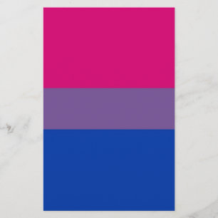 Bi Flag Flies For Bisexual Pride Stationery