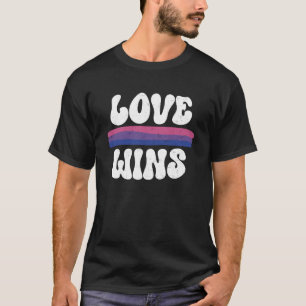 Bi LGBTQ Love Bisexual Flag Gay Pride T-Shirt