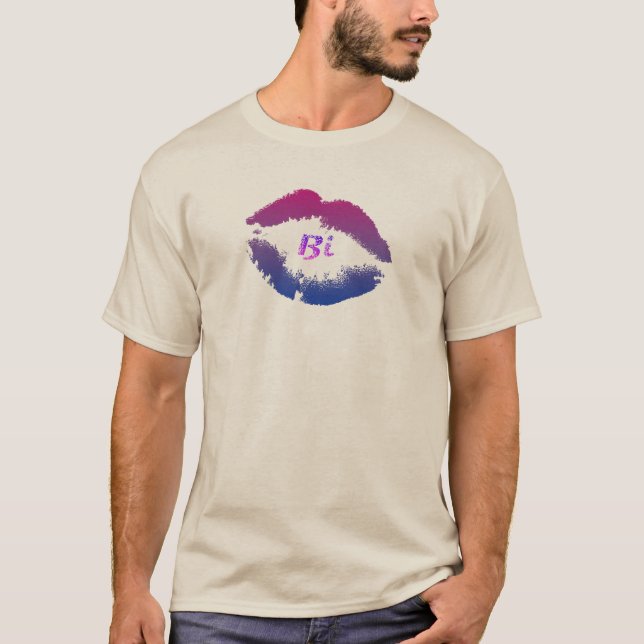 Bi Lip Print T-Shirt (Front)