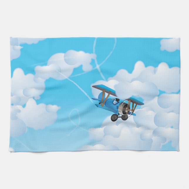 Bi-Plane Tea Towel (Horizontal)