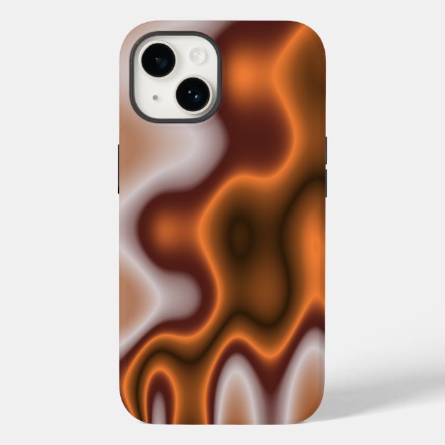Bi Polar Molten Copper Case-Mate iPhone Case (Back)