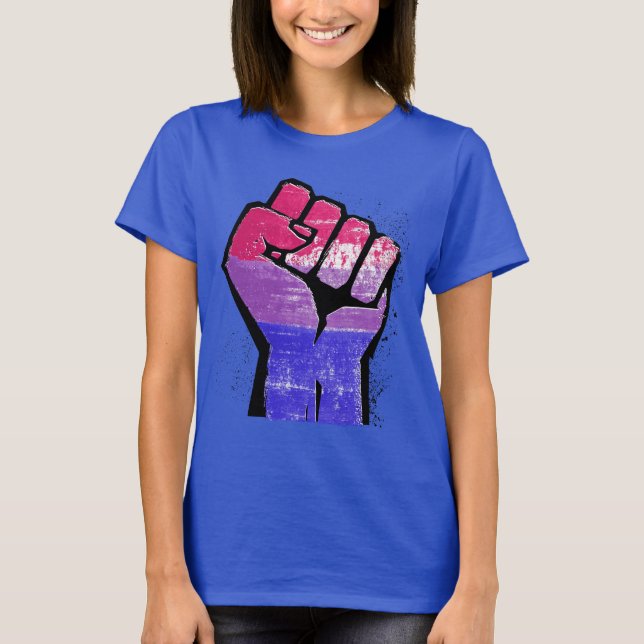Bi Pride and Power T-Shirt (Front)