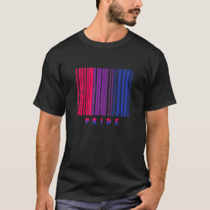Bi Pride Barcode Bisexual Flag Lgbtq Month Ally Bi T-Shirt