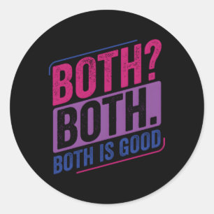 Bi Pride Biual Biuality Bi Flag Classic Round Sticker