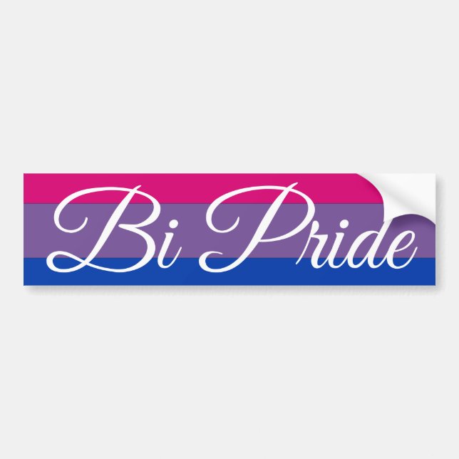 Bi Pride Bumper Sticker (Front)