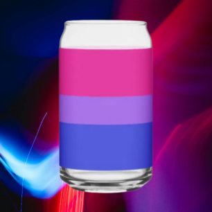 Bi Pride Can Glass