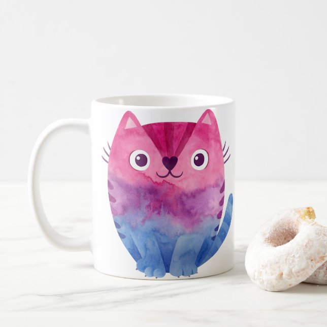 Bi Pride Coffee Mug (With Donut)