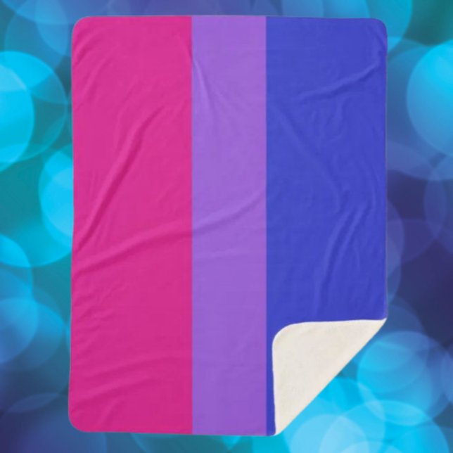 Bi Pride Cosy  Sherpa Blanket (Creator Uploaded)
