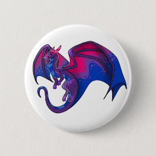 Bi Pride Dragon 6 Cm Round Badge