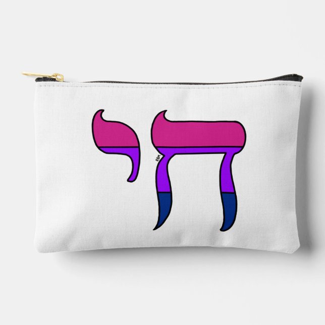 Bi Pride Flag Chai Accessory Pouch (Front)