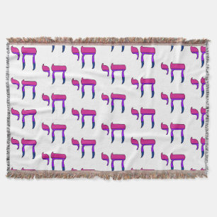 Bi Pride Flag Chai Throw Blanket