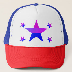 Bi Pride Flag Stars Trucker Hat