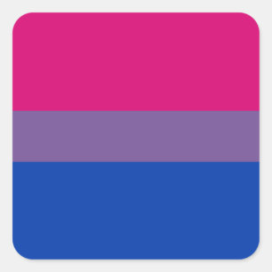 Bi Pride Flag Sticker Sheets (Square)