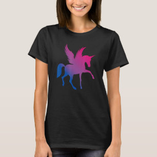Bi Pride Flag Unicorn Bisexual T-Shirt