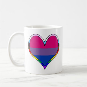 Bi Pride Heart Coffee Mug