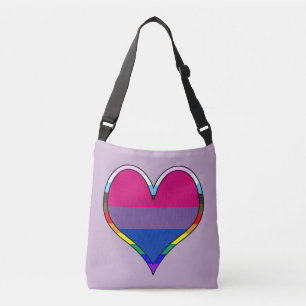 Bi Pride Heart Crossbody Bag