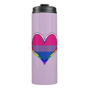 Bi Pride Heart Thermal Tumbler