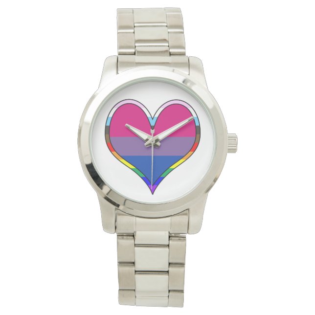 Bi Pride Heart Watch (Front)