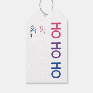 Bi Pride Ho Ho Ho Gift Tags