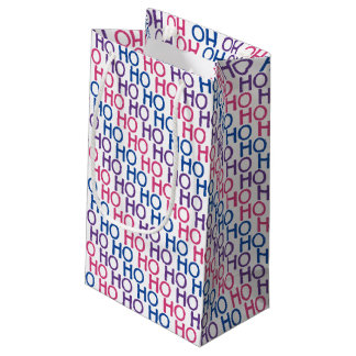 Bi Pride Ho Ho Ho Pattern Gift Bag