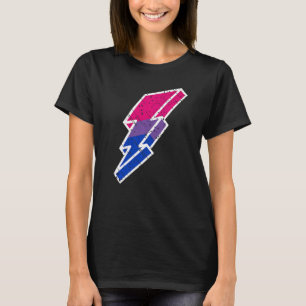 Bi Pride Lightning Bolt Cute Lgbtq Parade Subtle P T-Shirt