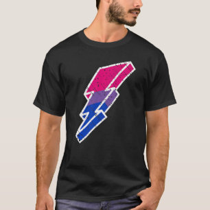 Bi Pride Lightning Bolt Cute Lgbtq Parade Subtle P T-Shirt