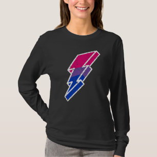 Bi Pride Lightning Bolt Cute Lgbtq Parade Subtle P T-Shirt