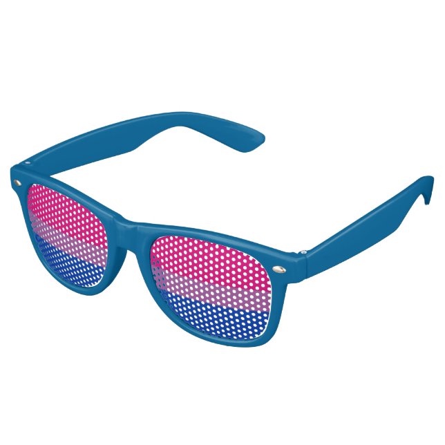 BI Pride Retro Sunglasses (Angled)