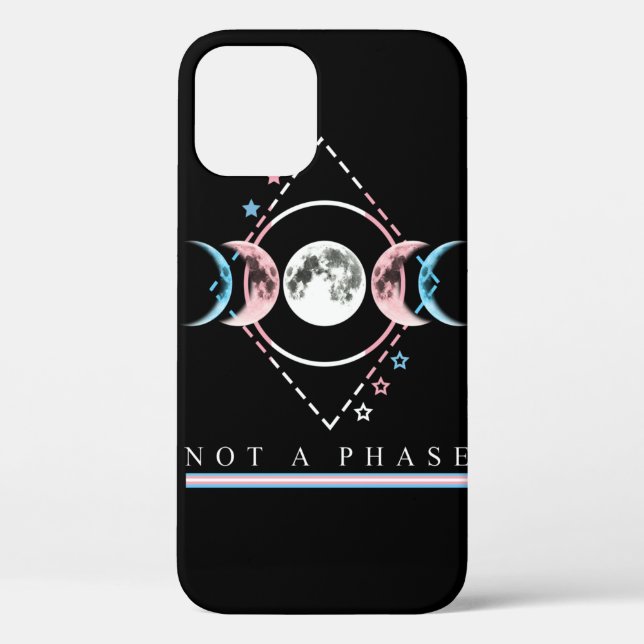 Bi Pride T-shirt Not a Phase Transgender Case-Mate iPhone Case (Back)