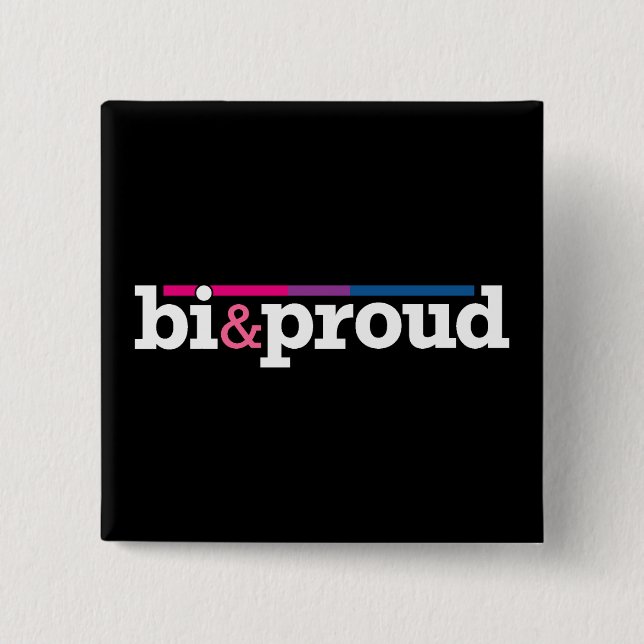 Bi&proud Black Button (Front)