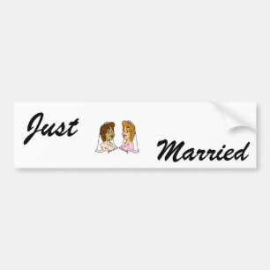 Bi-Racial Lesbians Bumper Sticker