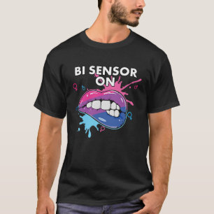 Bi Sensor On Bisexual Rainbow Pride Bisexuality LG T-Shirt