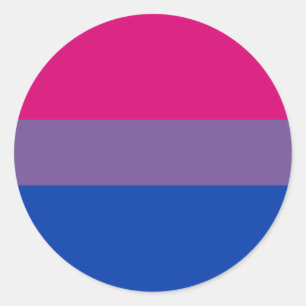 Bi-Sexual Pride Flag Classic Round Sticker