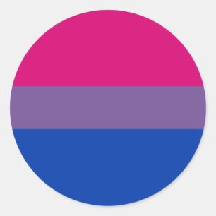Bi-Sexual Pride Flag Classic Round Sticker