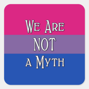 Bi We Are... Square Sticker