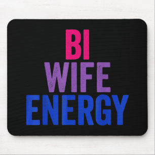 Bi Wife Energy Bisexual Pride Mouse Mat