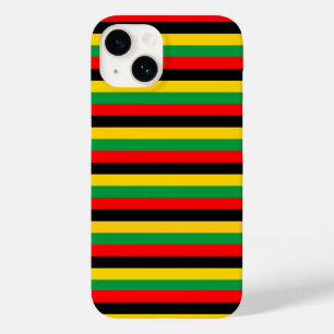 Biafra Mozambique Zambia flag stripes black yellow Case-Mate iPhone 14 Case